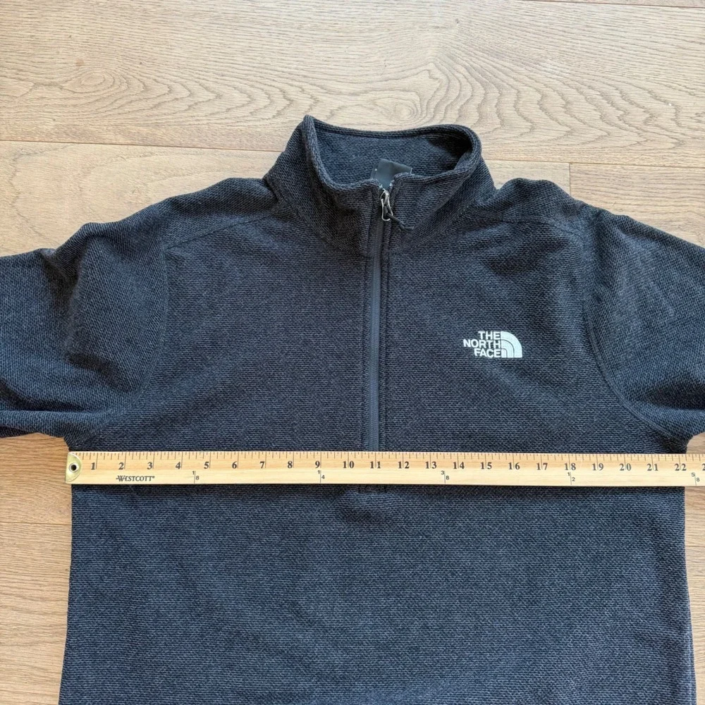 The‎ North Face Mens Skyline 1/4 Zip Fleece Pullover Charcoal Grey L